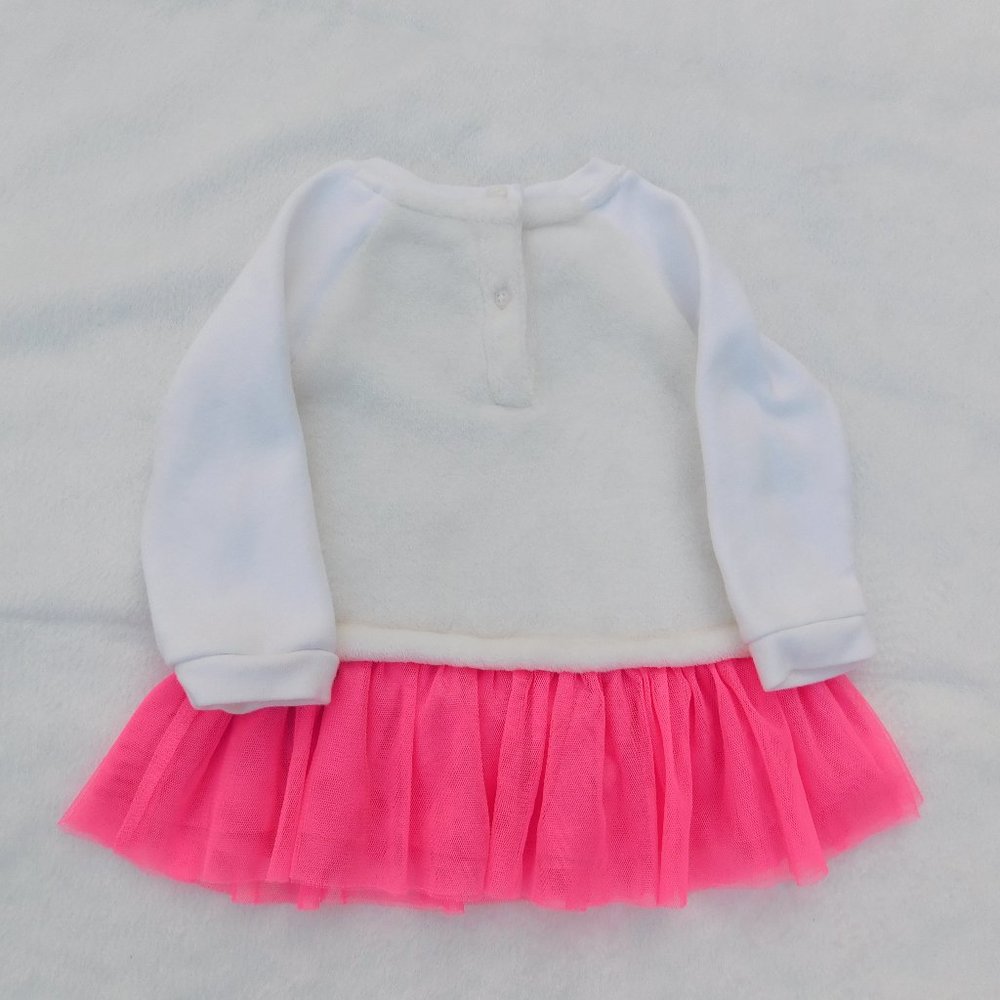 Bundle of Place 9-12m plush cat top with tulle skirt & H&M 9-12m velvet pants - Picture 3 of 5
